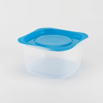 Frissentartó edény - szűrőbetét nélkül - 1600 ml - kék tetővel