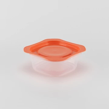 Frissentartó edény - 500 ml - narancs tetővel