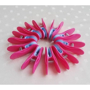 Normál csipesz 10 db - pink