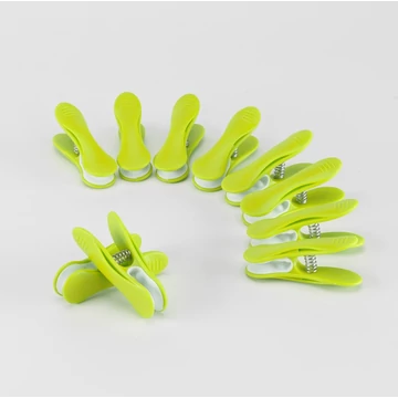 Normál csipesz 10 db - zöld