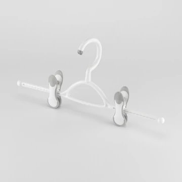 Vállfa csipeszes, szoknya-és nadrágtartó