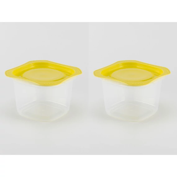 Frissentartó edény - zöld tetővel - 900 ml - 2db